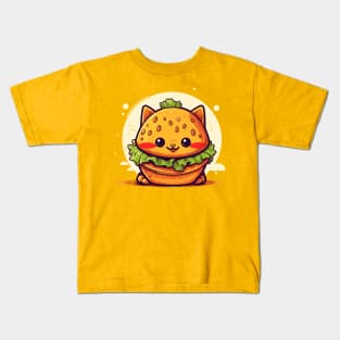 Catburger Kawaii Style Cat Burger Kids T-Shirt